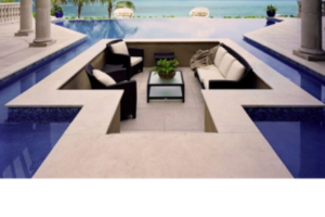 Recessed Seating in Pool