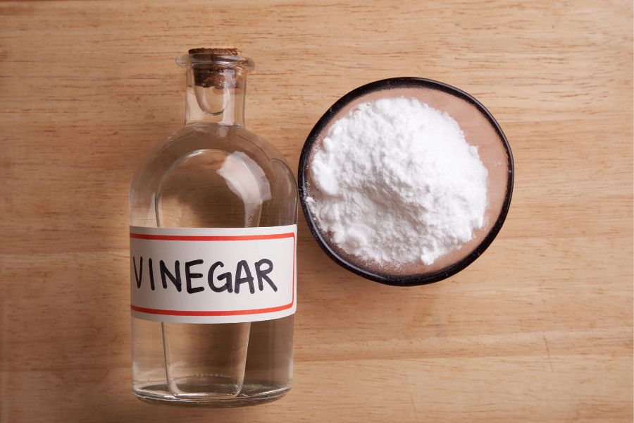 Vinegar and Baking Soda- Easiest Way to Clean Grout Without Scrubbing