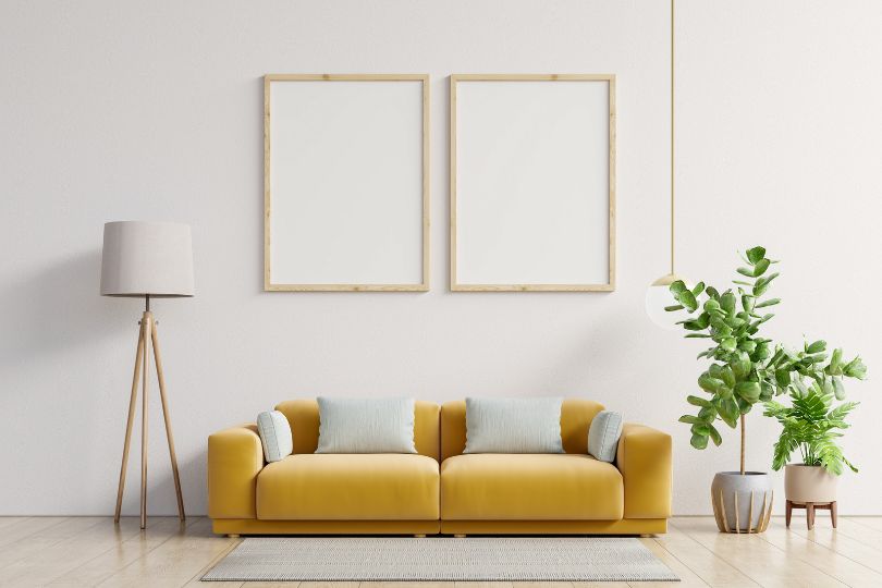 cheap decorating ideas for living room walls