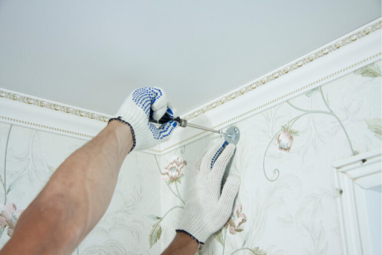 How to Install Ikea Ceiling Curtain Rod Pep Up Home