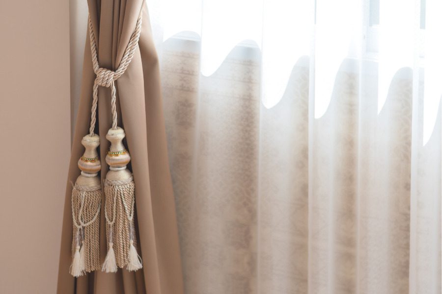 how to tie curtains without ties