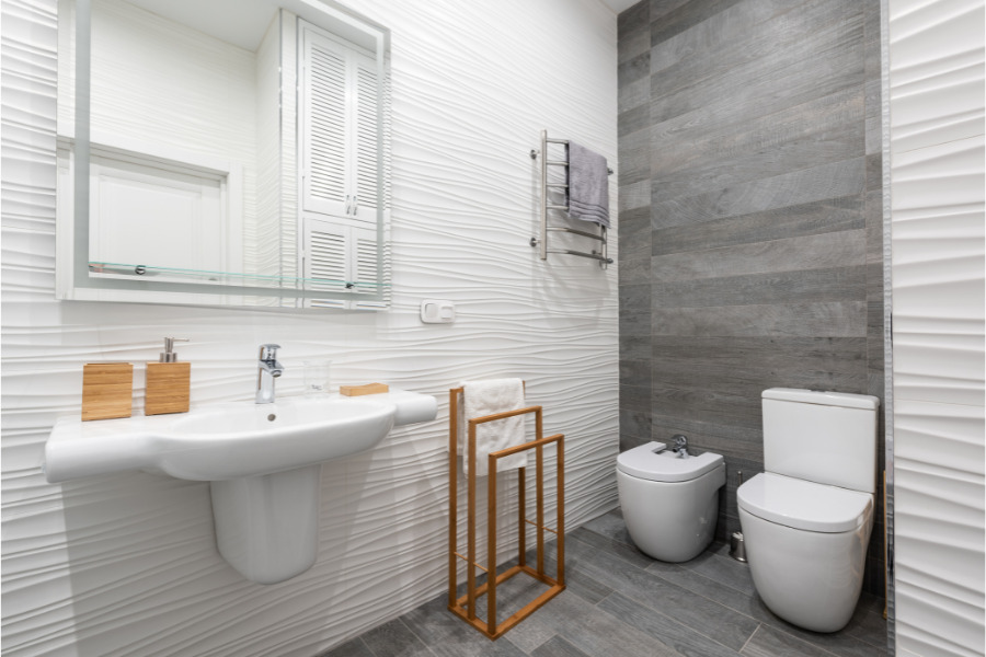 Moisture-resistant materials for the walls and flooring in your basement bathroom