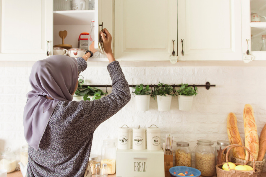 Reassemble the cabinets and hardware