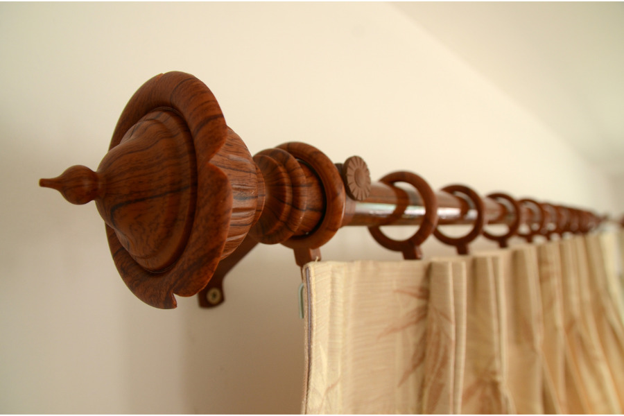 Advantages of choosing wrought iron curtain rods - twisted wrought iron curtain rods