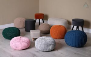 Pouffe in different shapes