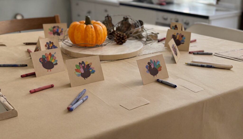 thanksgiving kids table ideas- Pep up Home